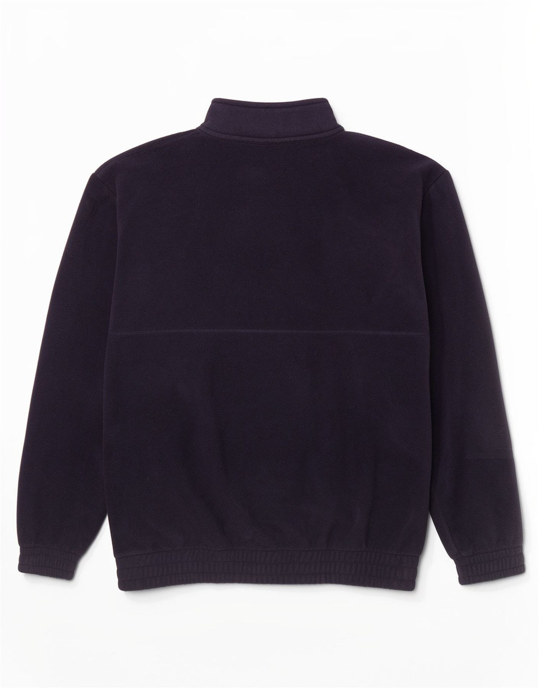Fila Suéter masculino de lã com zíper e gola média azul marinho