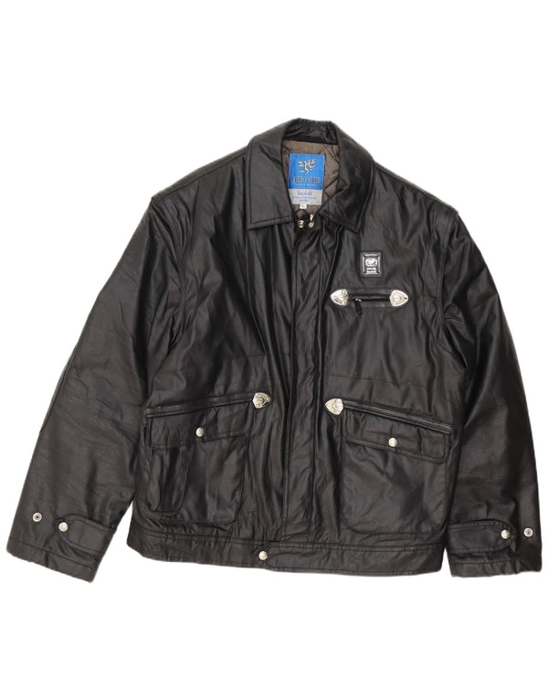 Jaqueta utilitária masculina Piero Guidi UK 42 XL preta