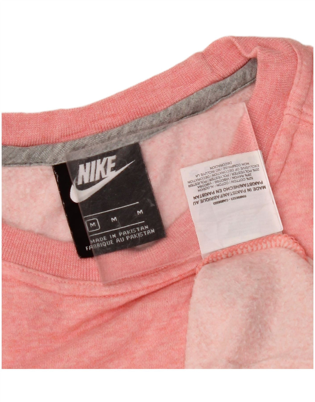 Moletom feminino Nike Jumper UK 14 médio rosa algodão