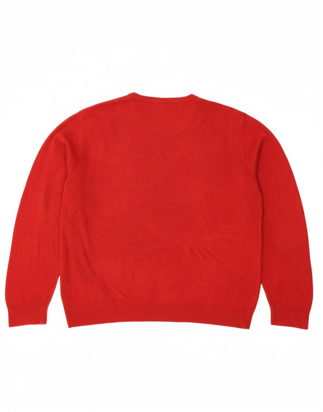 Suéter masculino MARKS & SPENCER Blue Harbor com decote em V XL vermelho acrílico
