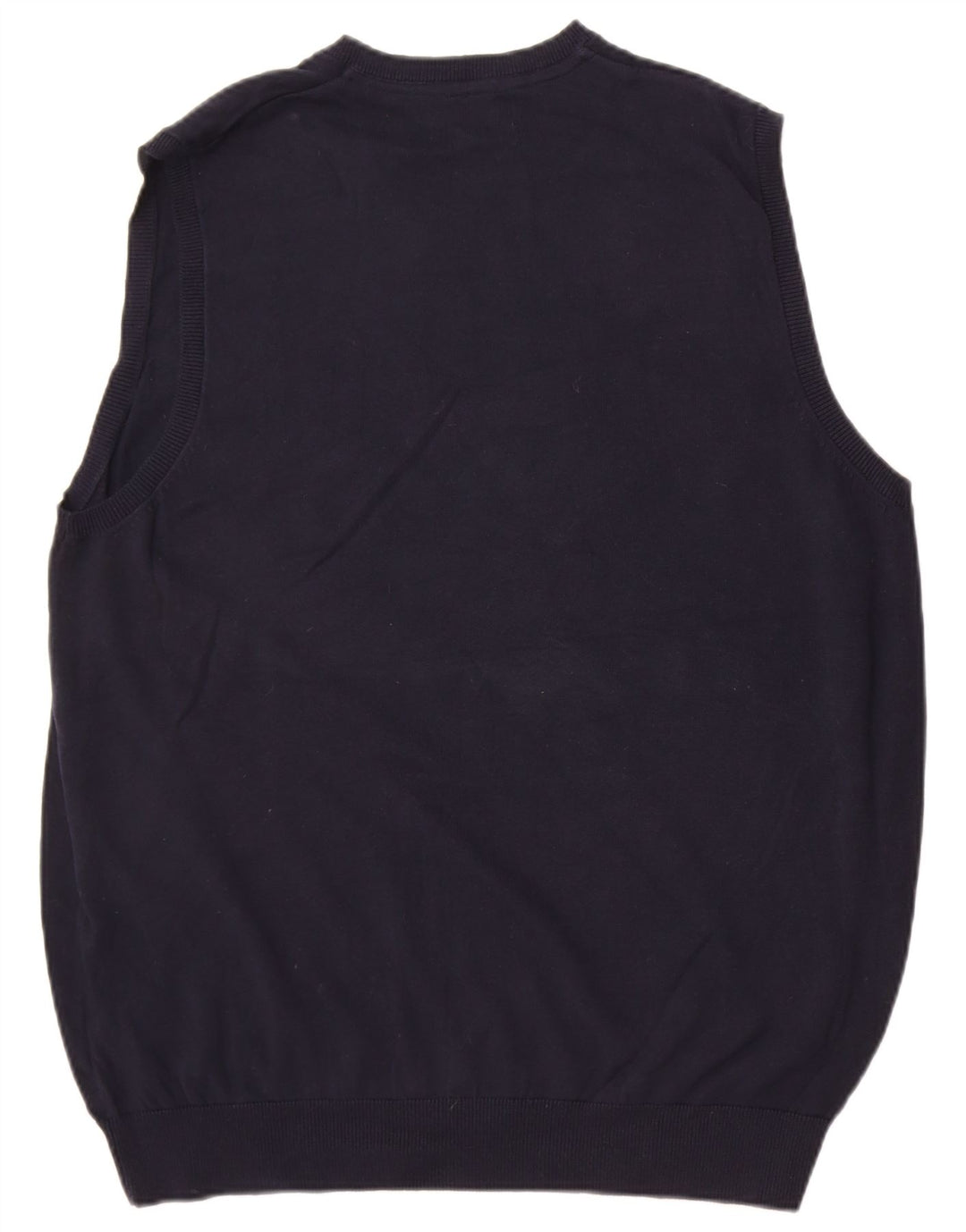 Regata masculina Marks & Spencer com colete XL de algodão azul marinho