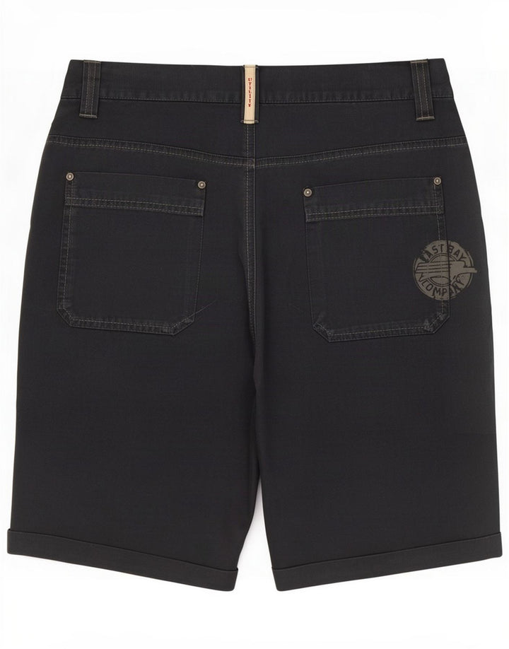 Marlboro Classics Mens Workwear Cargo Shorts Large W33 Grey Cotton