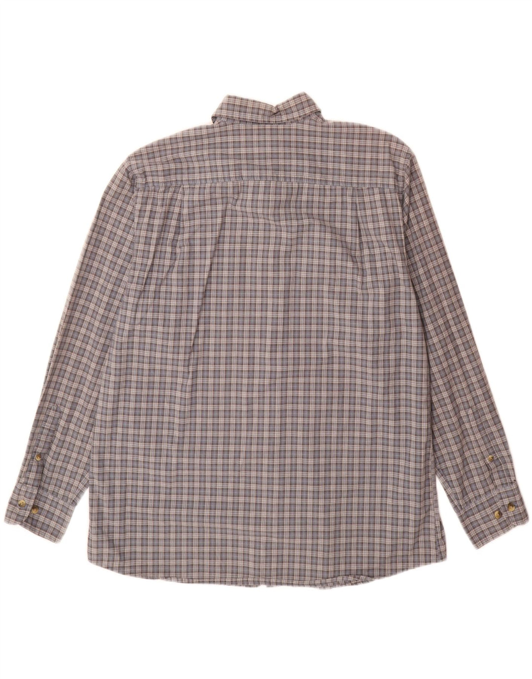 Camisa masculina Dockers grande algodão xadrez cinza