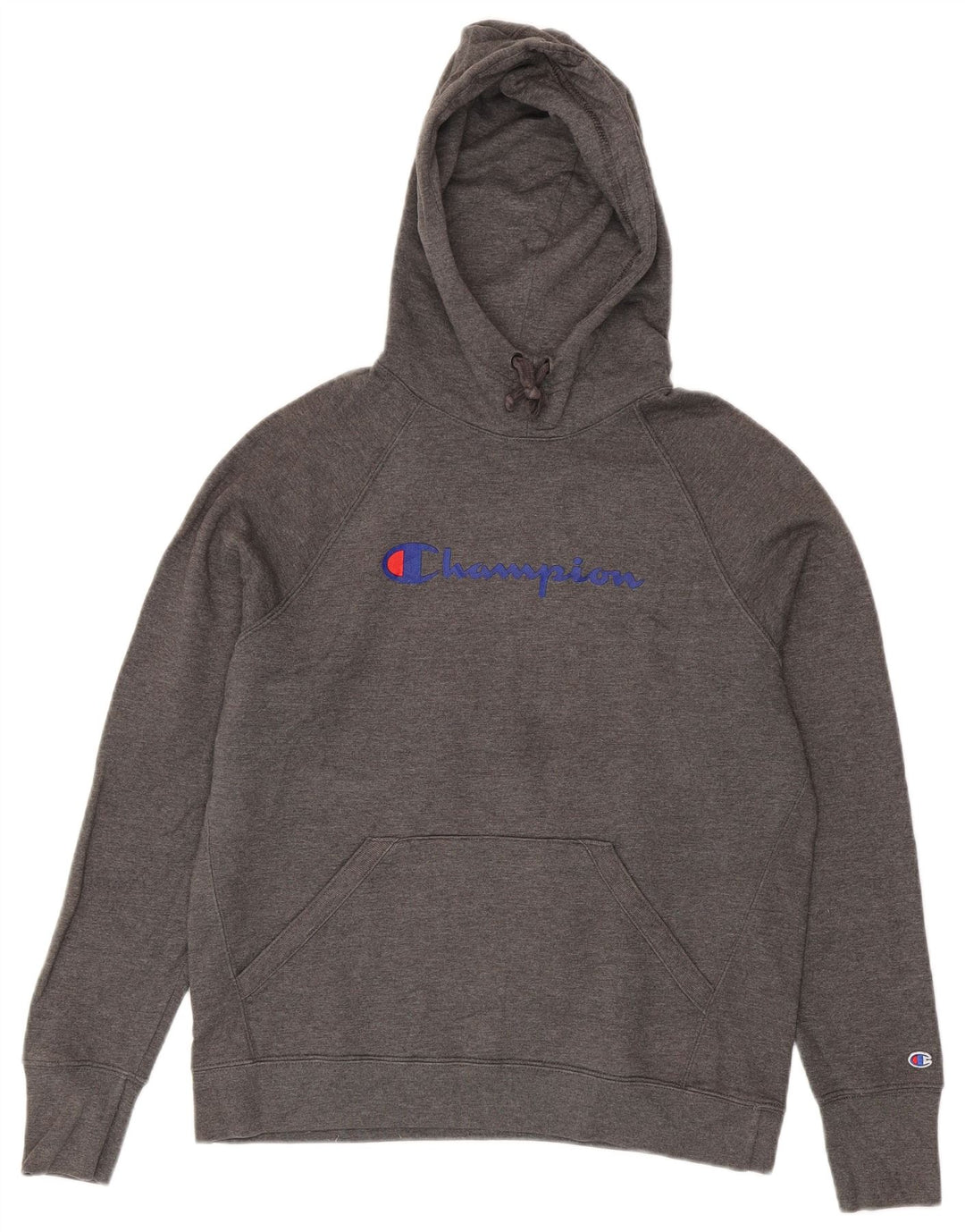 Jumper com capuz gráfico feminino Champion UK 14 cinza médio