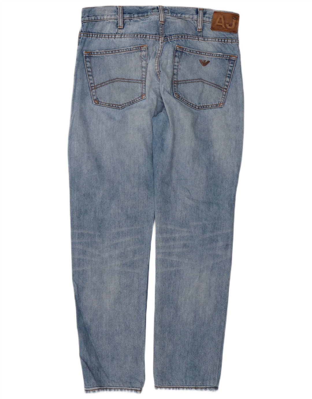 ARMANI Calça Jeans Reta Masculina W34 L30 Azul