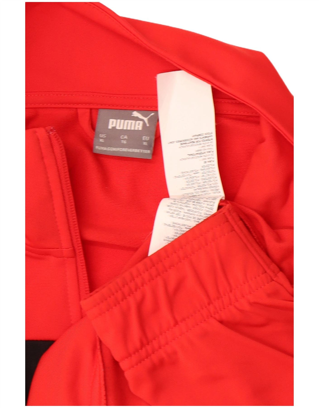 PUMA Mens Tracksuit Top Jacket XL Vermelho Colourblock Poliéster