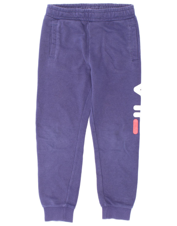Fila Boys Graphic Calças de treino joggers 5-6 anos azul marinho algodão