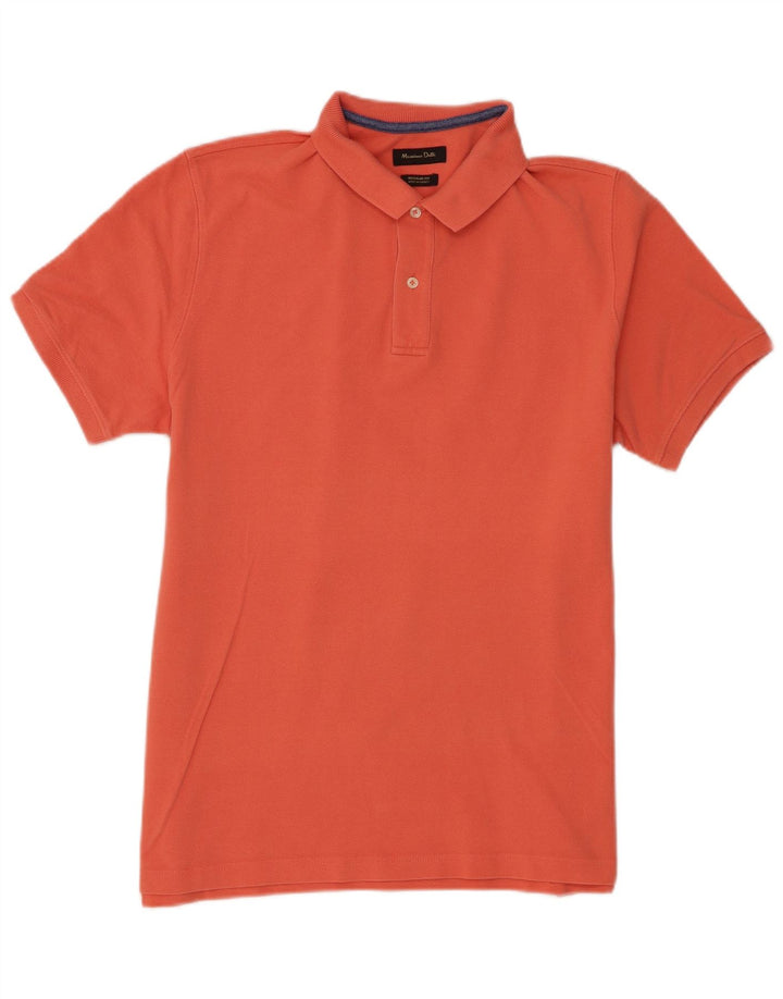 Camisa polo masculina Massimo Dutti Regular Fit XL laranja