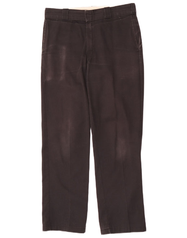 Calças Chino retas masculinas Dickies W32 L32 pretas