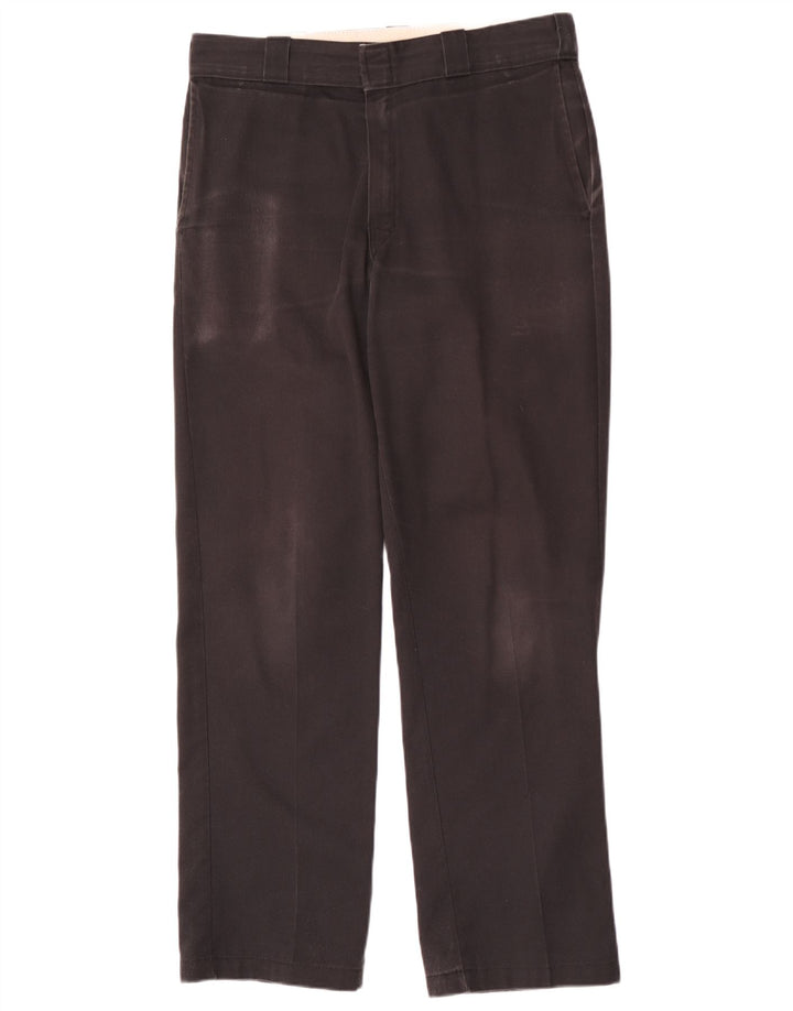 Calças Chino retas masculinas Dickies W32 L32 pretas