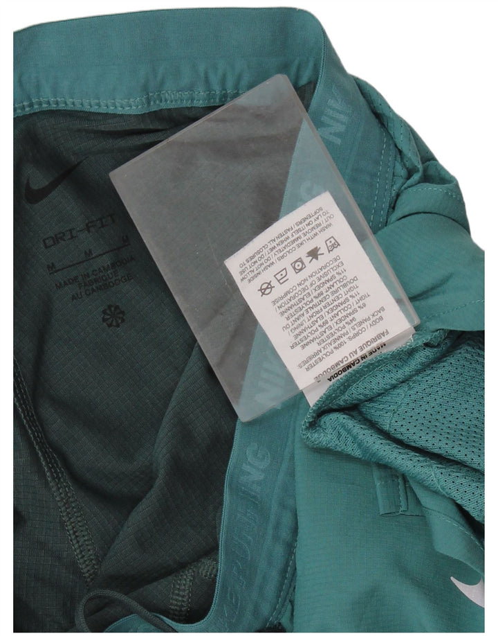 Shorts esportivos femininos NIKE Dri Fit Graphic UK 14 poliéster verde médio