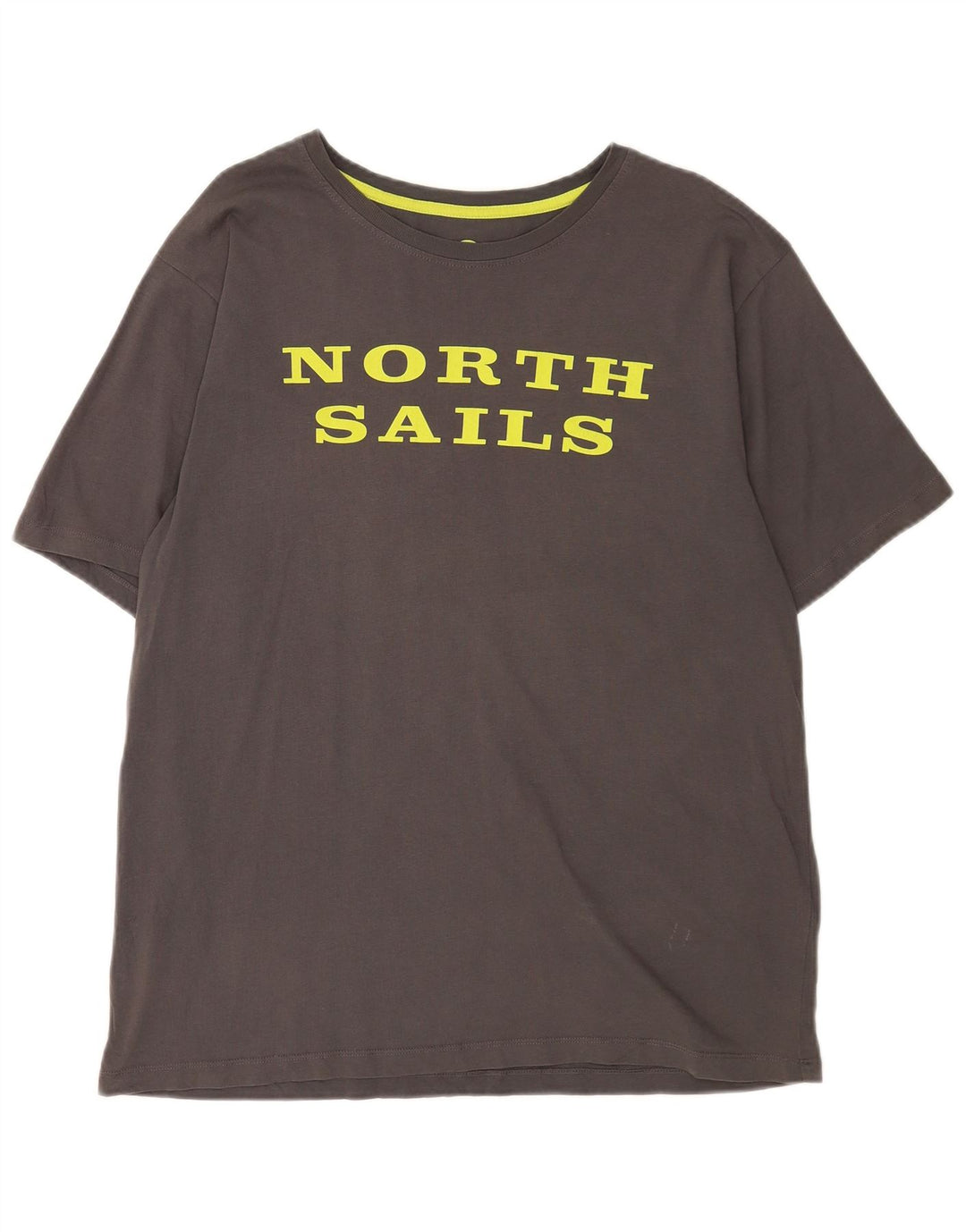 Camiseta gráfica masculina NORTH SAILS XL algodão cinza