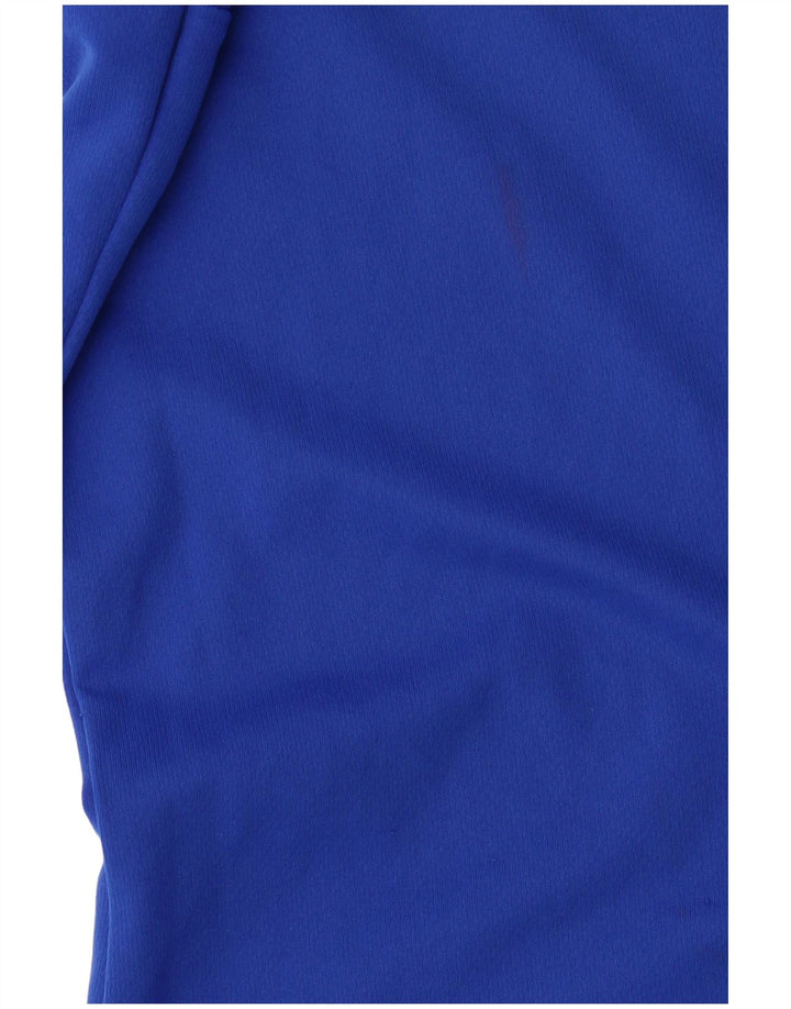 Adidas Masculino Climalite Camiseta Top XL Azul Colorblock Poliéster