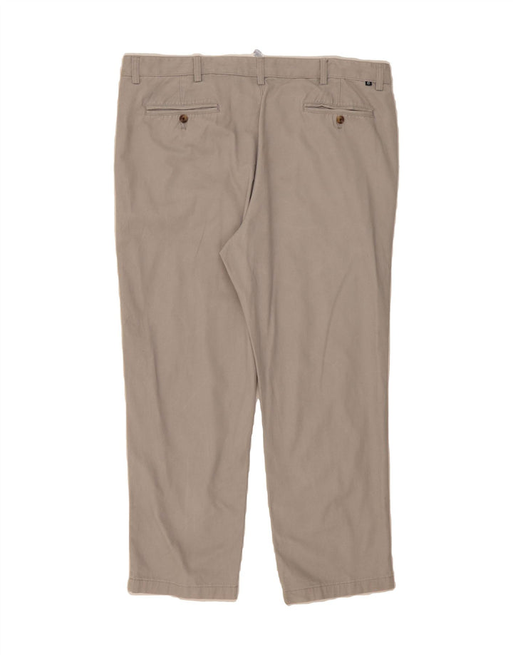 CHAPS Mens Custom Fit Straight Chino Trousers W42 L30 Grey Cotton Vintage Chaps and Second-Hand Chaps from Messina Hembry 