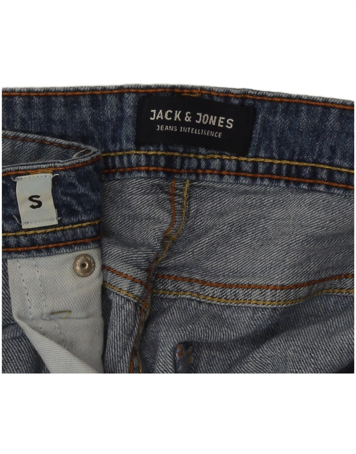 Shorts jeans masculino Jack & Jones Regular Fit pequeno W30 azul