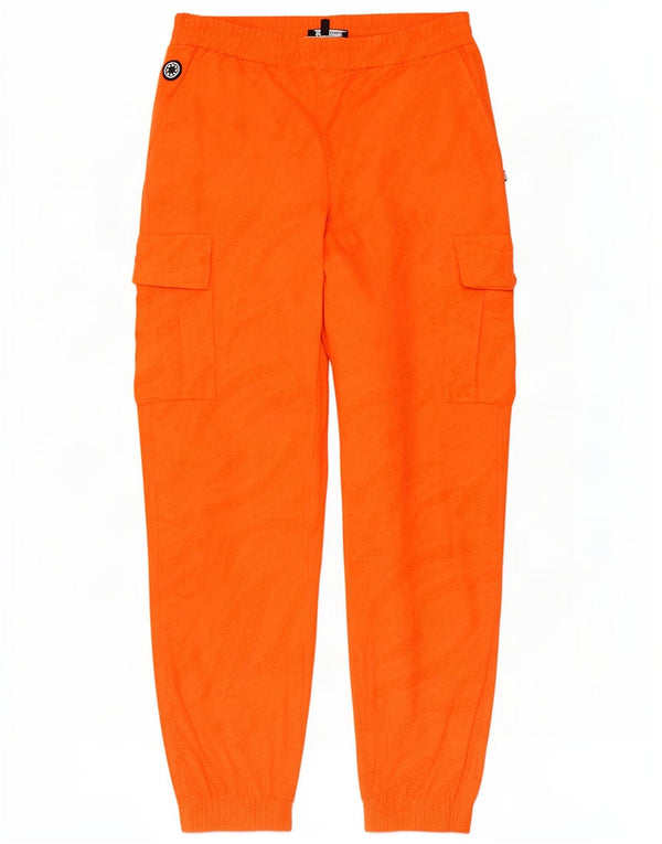 Calça cargo masculina Octopus Joggers grande W30 L30 laranja
