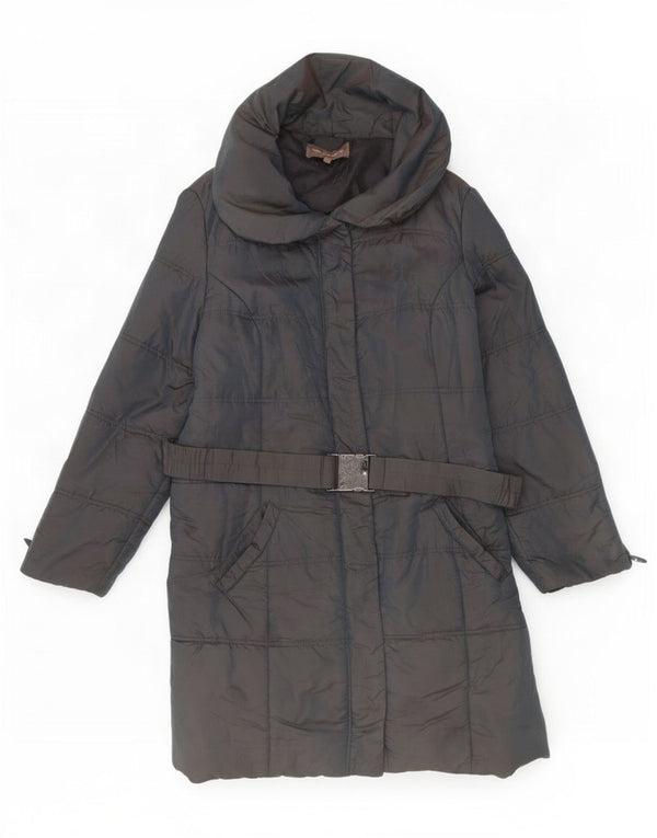 Casaco acolchoado feminino Marks & Spencer UK 22 3XL azul marinho poliamida