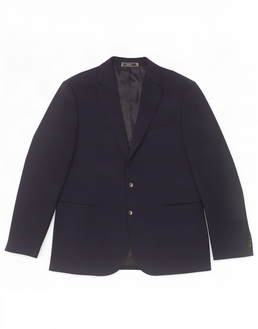 Jaqueta blazer masculina de 2 botões Marks & Spencer Reino Unido 42 grande azul marinho poliamida
