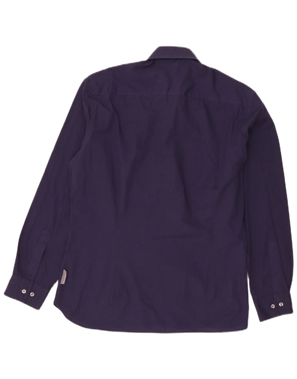 Camisa masculina French Connection XL azul marinho algodão