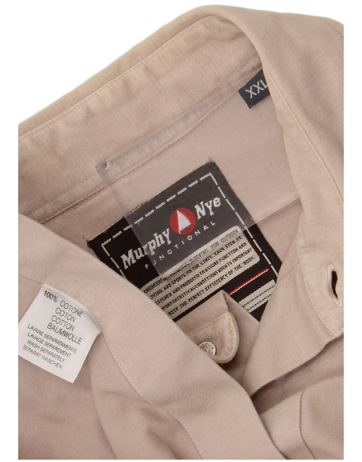 Camisa masculina Murphy & Nye 2XL algodão bege