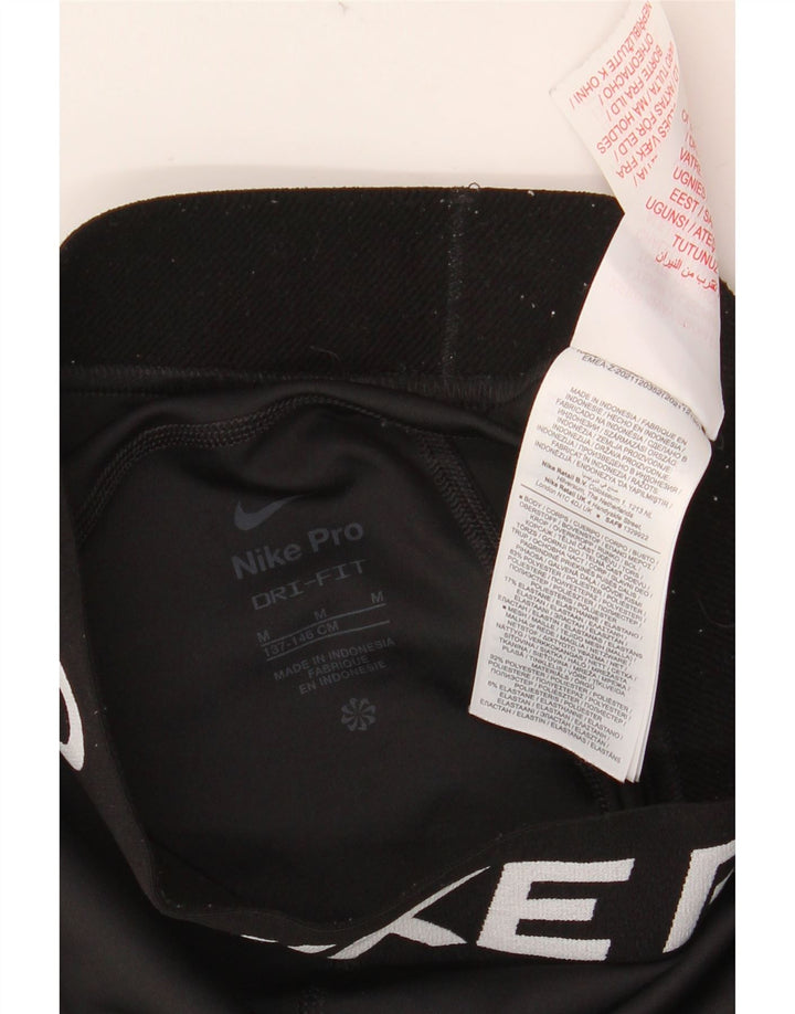 Leggings NIKE para meninas Dri Fit Graphic 10-11 anos médio preto poliéster