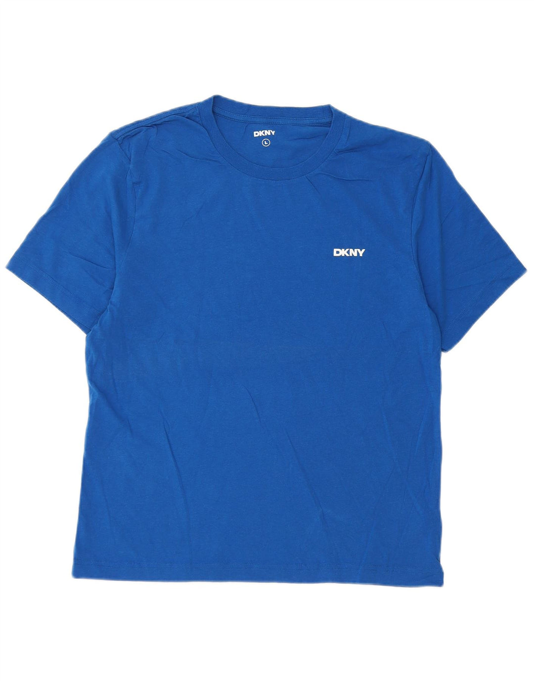 Camiseta feminina Dkny UK 14 grande algodão azul