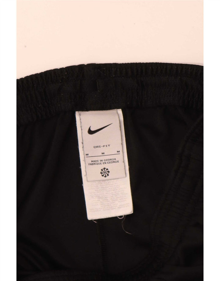 Calça de treino masculina Nike Dri Fit médio preto colorblock poliéster