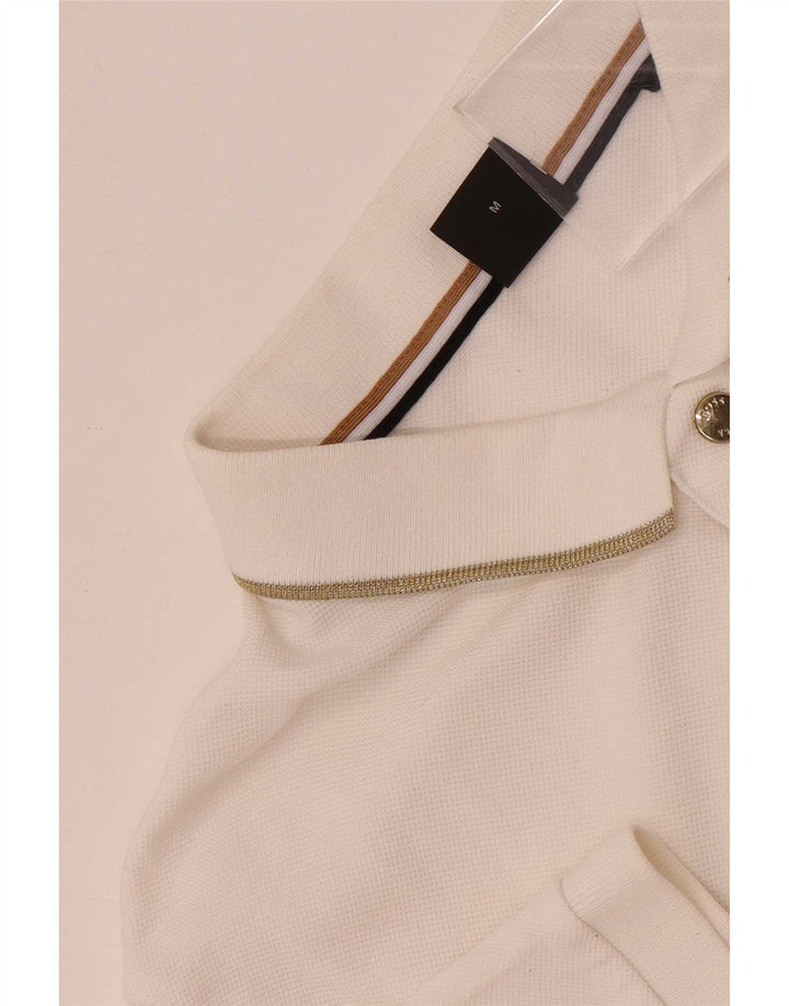Camisa polo masculina Hugo Boss branca média