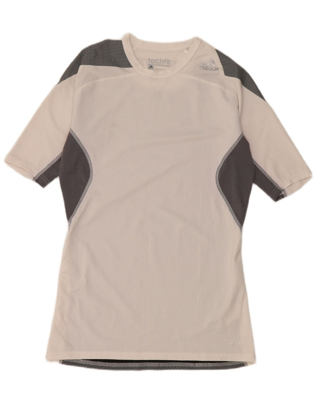 Camiseta Adidas Masculina Compression Graphic Top Grande Bloco de cores branco
