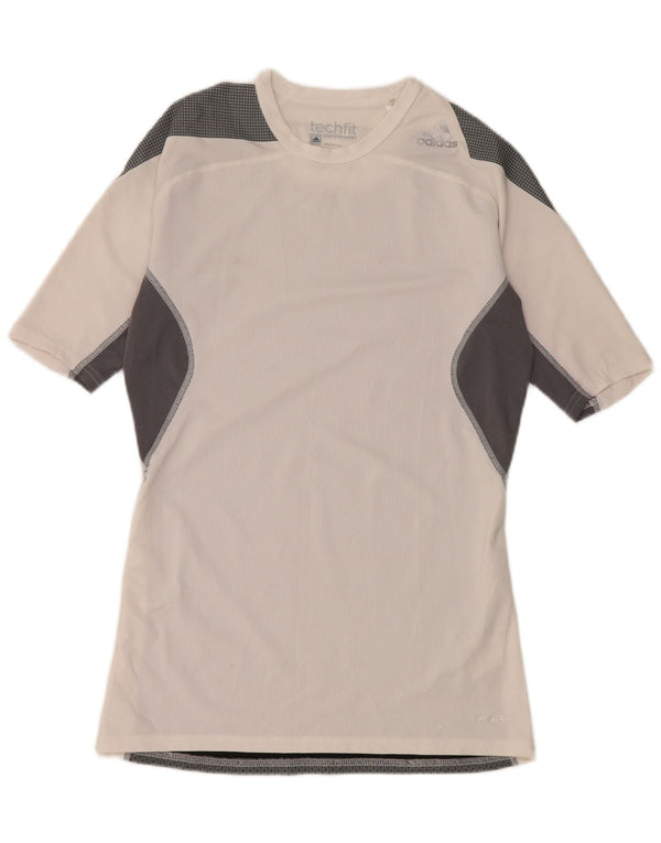 Camiseta Adidas Masculina Compression Graphic Top Grande Bloco de cores branco
