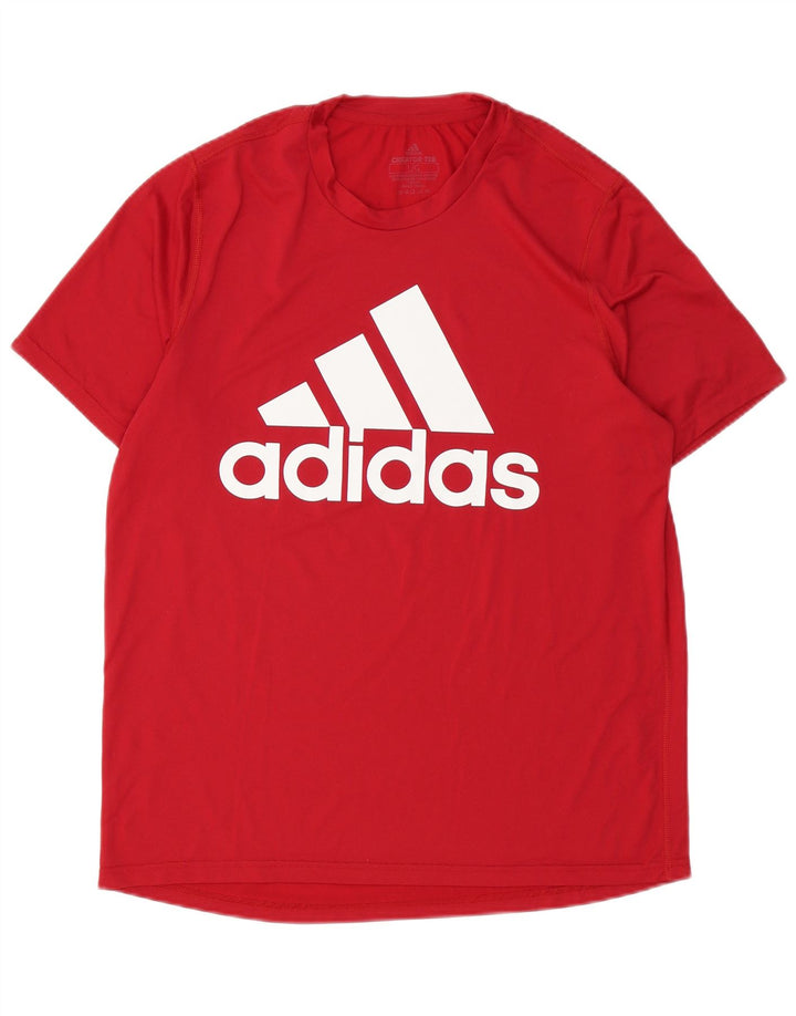 Camiseta Adidas Masculina Aeroready Graphic Top Grande Poliéster Vermelho