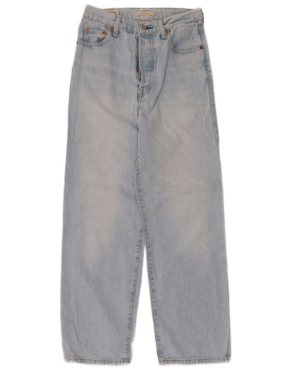 Calça jeans feminina Levi's Ribcage cintura alta reta W26 L27 algodão azul
