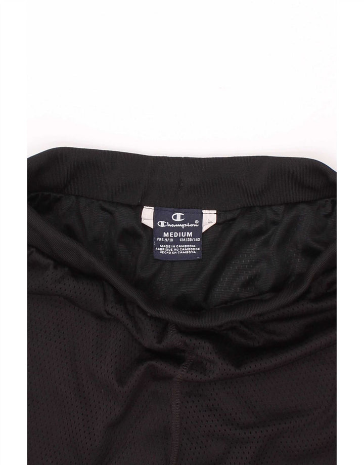 Shorts esportivos Champion Boys 9-10 anos médio preto