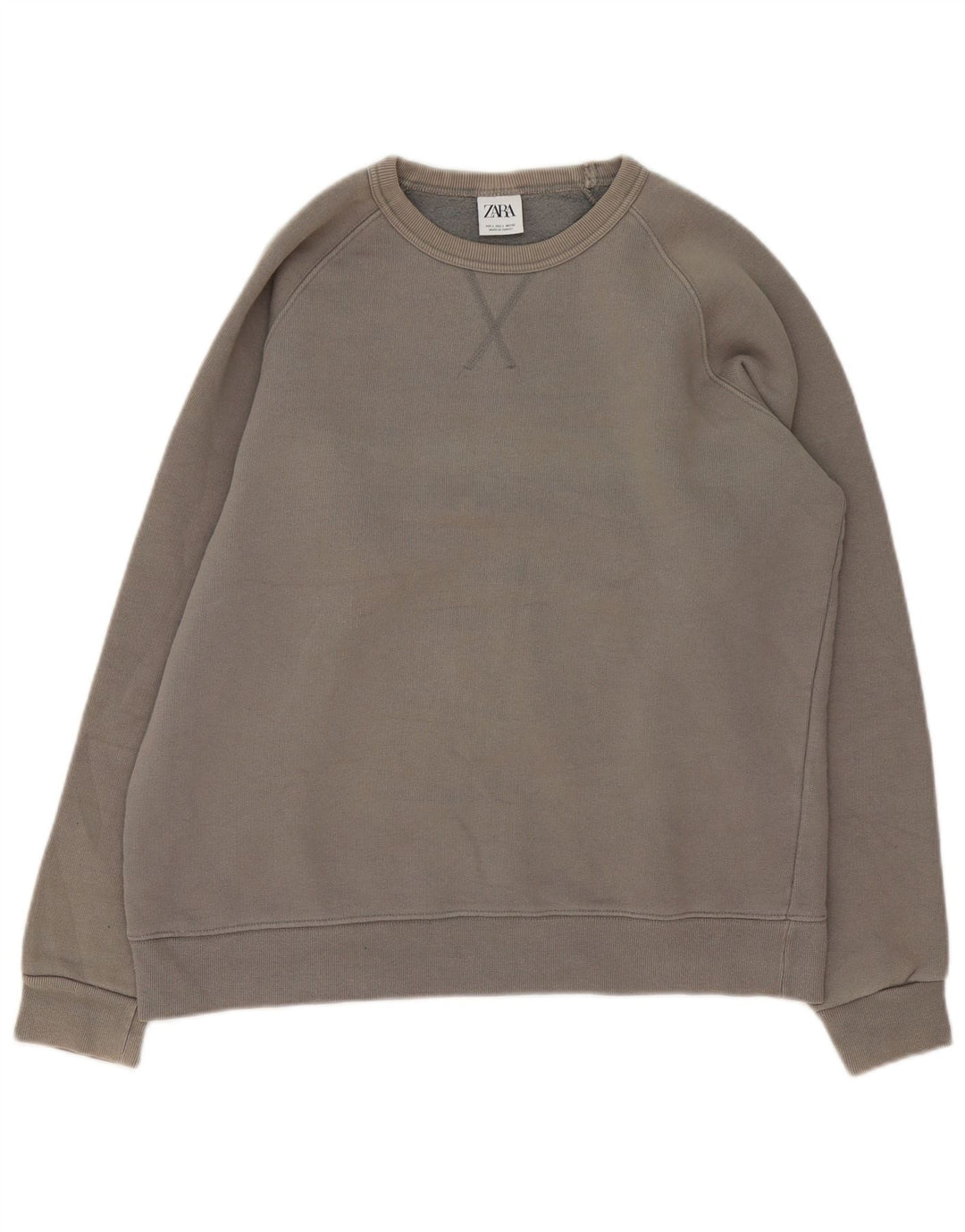 Zara Moletom Masculino Jumper Grande Cinza