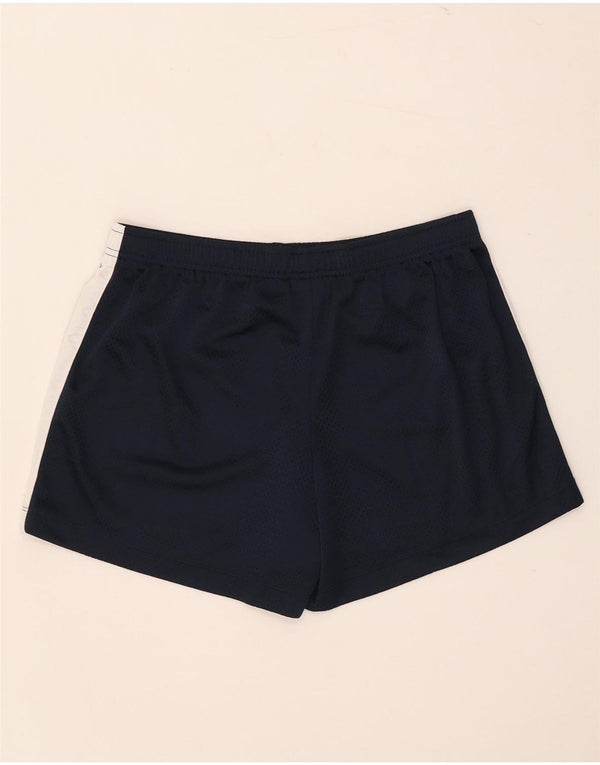 Shorts esportivos femininos Nike US 12/14 grande azul marinho colorblock poliéster