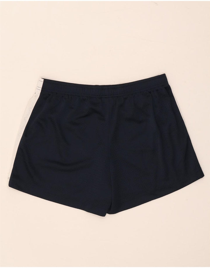 Shorts esportivos femininos Nike US 12/14 grande azul marinho colorblock poliéster