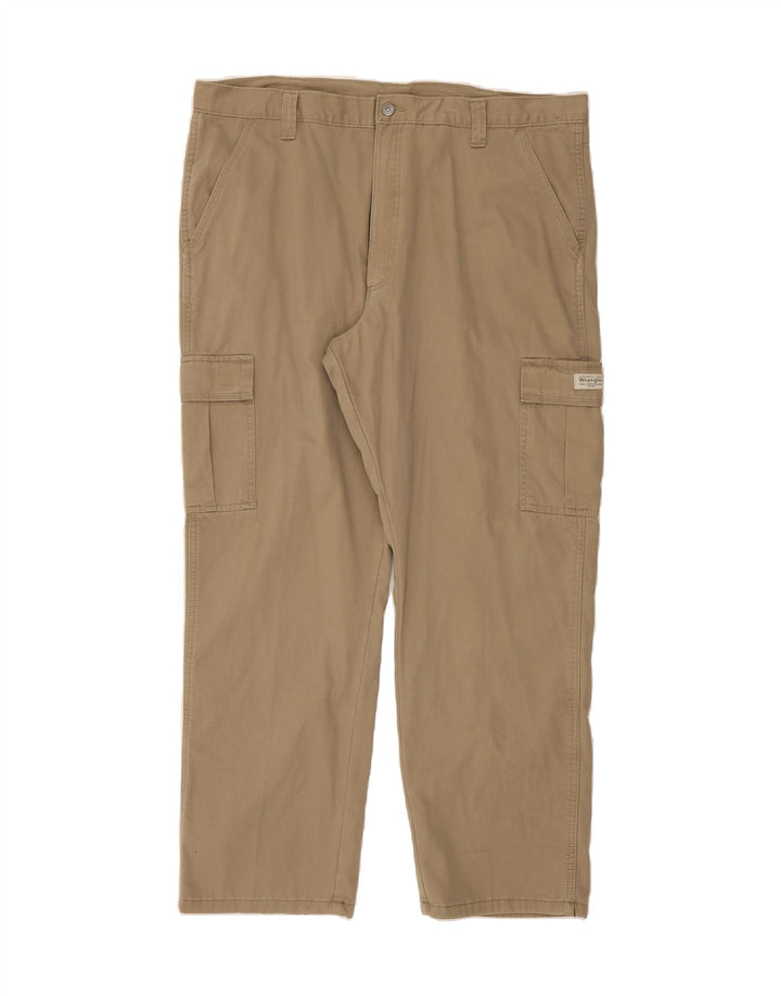 WRANGLER Mens Straight Cargo Trousers W40 L30 Beige Cotton Vintage Wrangler and Second-Hand Wrangler from Messina Hembry 