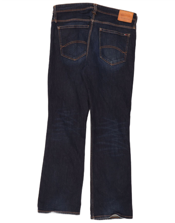Tommy Hilfiger Masculino Bootcut Jeans W38 L34 Azul Marinho Algodão