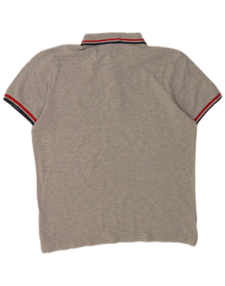 Camisa polo masculina Fila algodão cinza médio