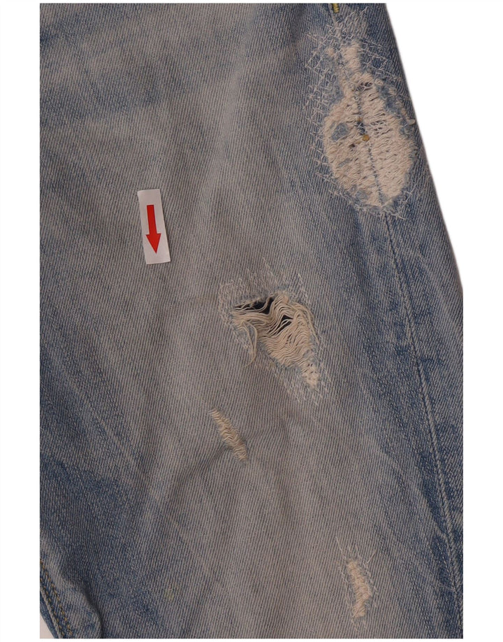 Guess Jeans femininos desgastados slim W26 L24 algodão azul
