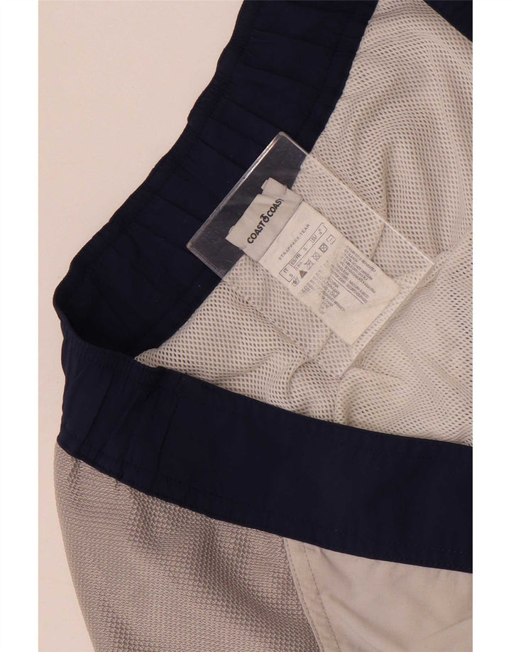 Coast Mens Graphic Natação Shorts Pequeno Azul Marinho Colourblock Poliamida