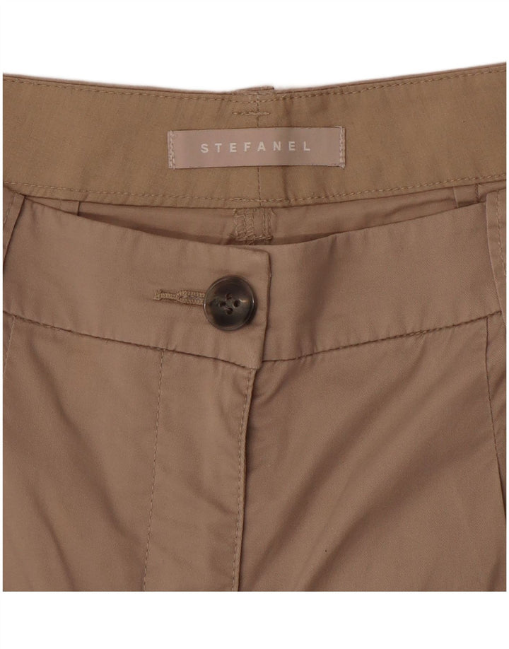 STEFANEL Shorts Chino Feminino Pegged W30 Médio Bege