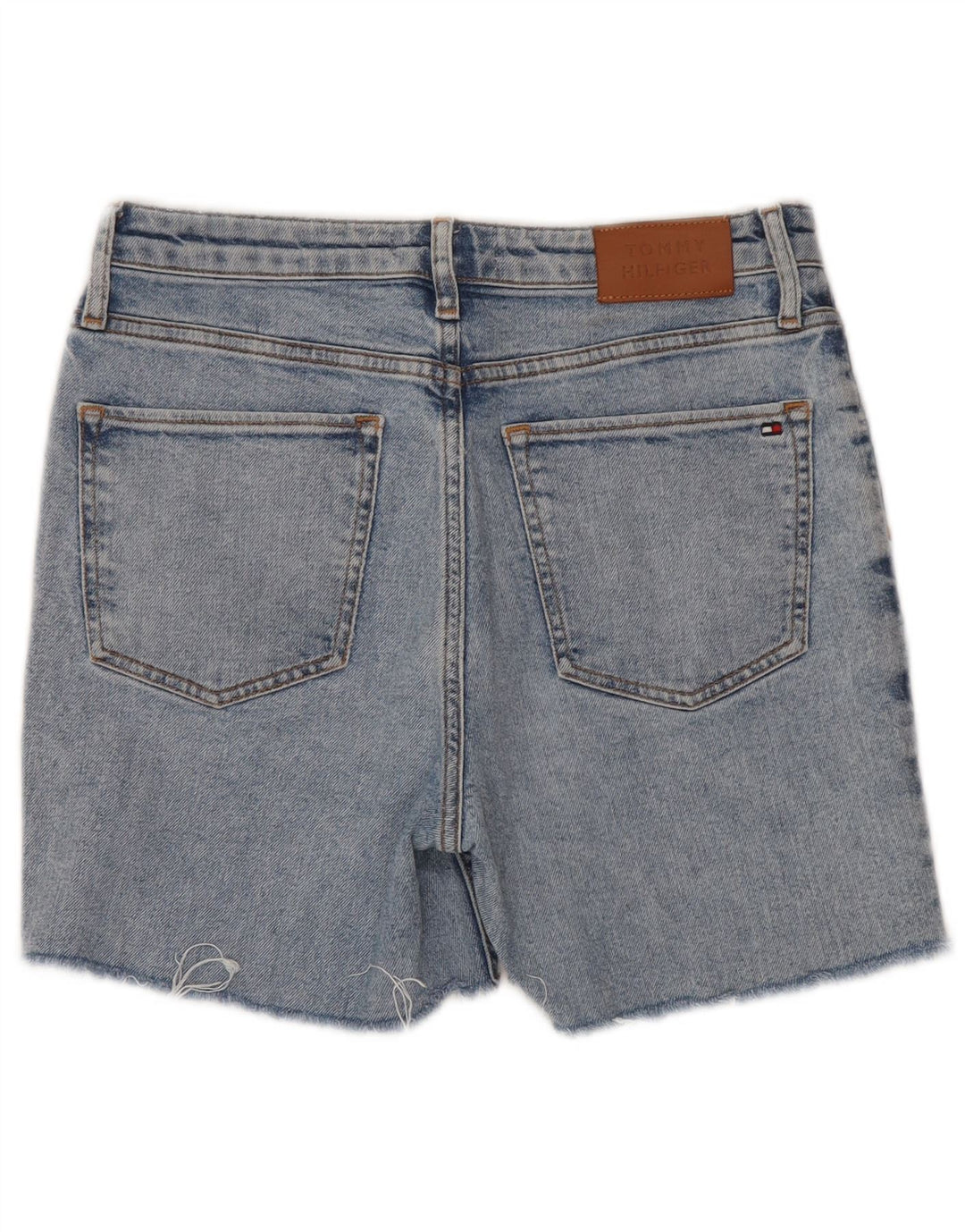 Shorts jeans feminino Tommy Hilfiger W29 médio azul clássico