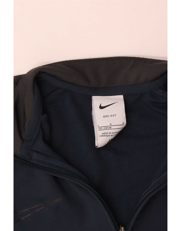 Jaqueta Nike Boys Tracksuit Top 12-13 anos grande azul marinho