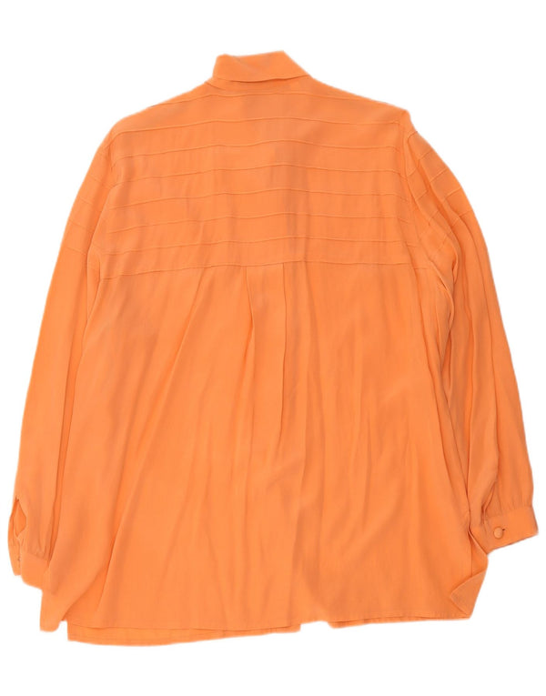 Blusa feminina Pancaldi & B Longline Loose Fit Reino Unido 18 XL Laranja