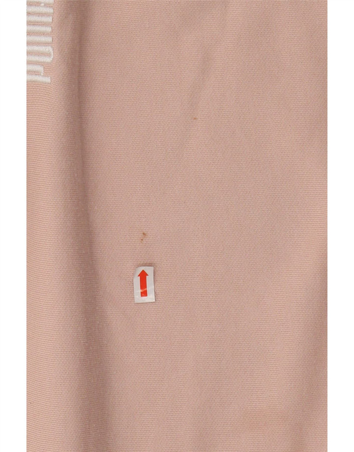 PUMA Womens Oversized Hoodie Jumper Reino Unido 10 Pequeno Algodão Rosa