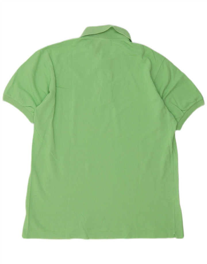Camisa polo masculina Lacoste tamanho 5 grande algodão verde