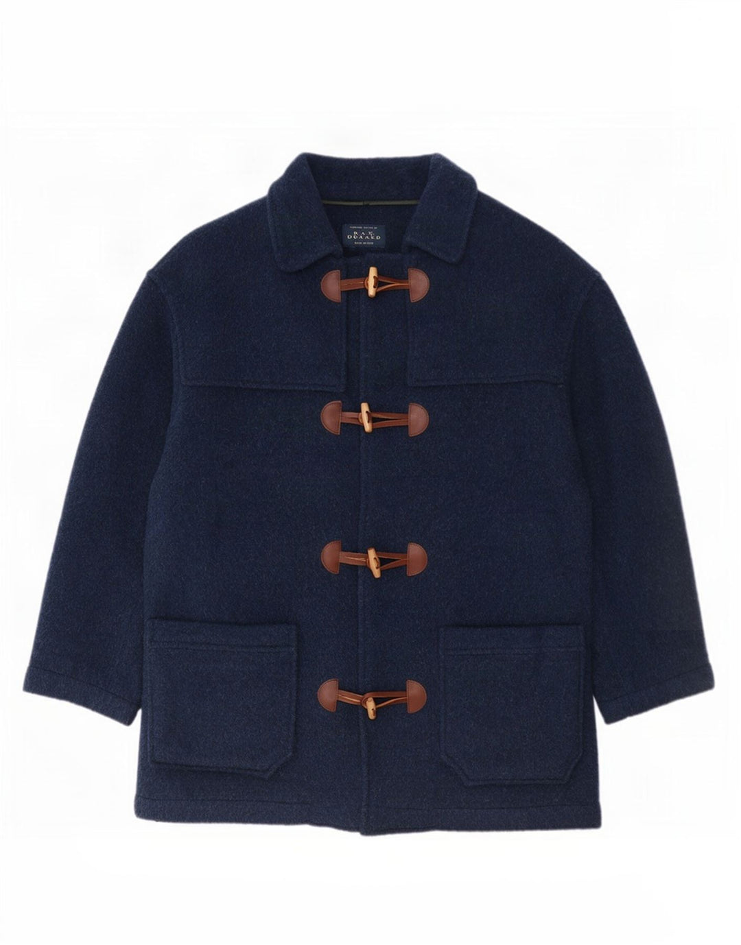 Casaco masculino vintage IT 50 grande lã azul marinho