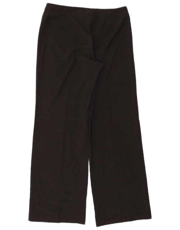 Calça feminina reta casual Marks & Spencer UK 14 grande W34 L32 preta