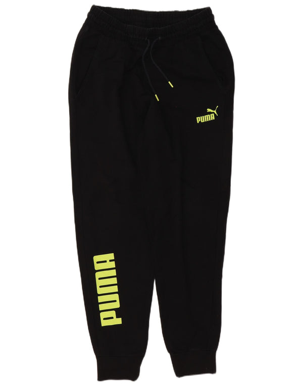 Calça esportiva masculina Puma Graphic Joggers grande algodão preto